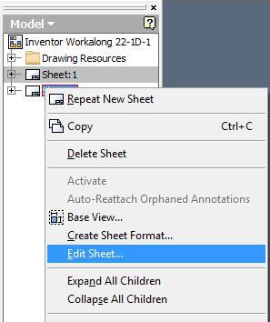 15단계 A – Edit Sheet