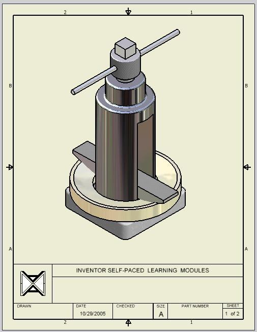 Lab 24-1D – Tool Holder 도면