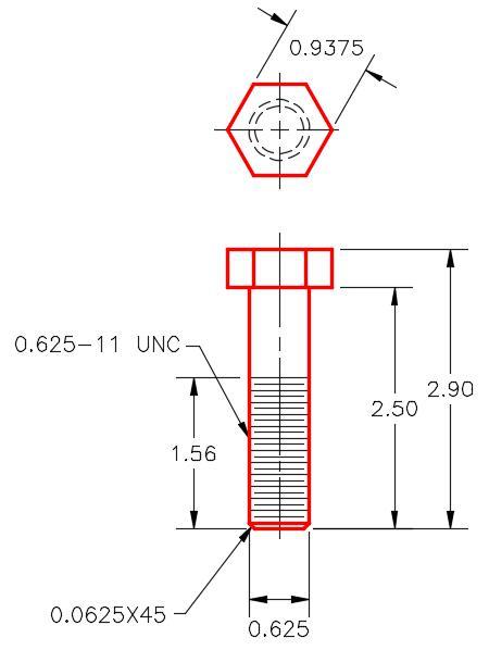 1Q – Bolt 치수 다중 뷰